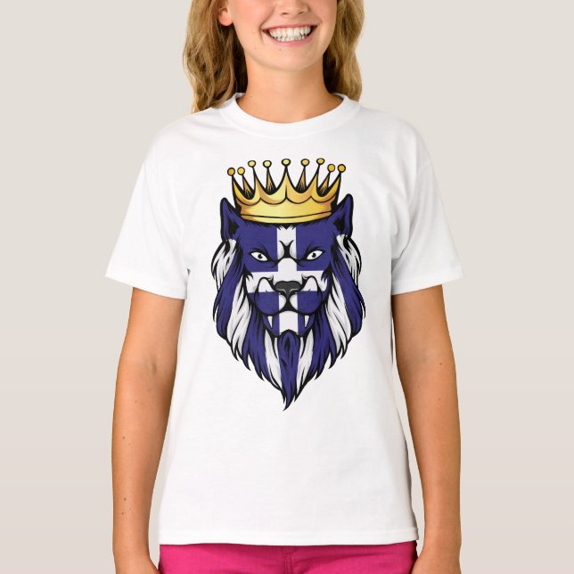 Camiseta Bandera del Rey del León de Grecia (Anverso)