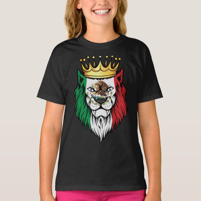 Camiseta Bandera del Rey del León de México (Anverso)