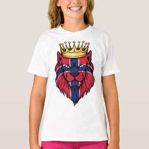 Camiseta Bandera del Rey del León de Noruega