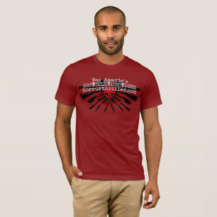 Camiseta Bandera del rojo de la novela de suspense del