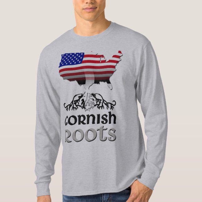 Camiseta Bandera del santo Piran norteamericano de Cornish (Anverso)