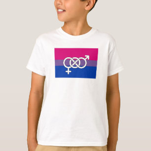 Camiseta Bandera del Símbolo de Orgullo Bisexual