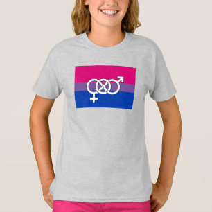 Camiseta Bandera del Símbolo de Orgullo Bisexual