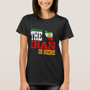 Camiseta Bandera del Sol del León de Irán, Irán, persa, map