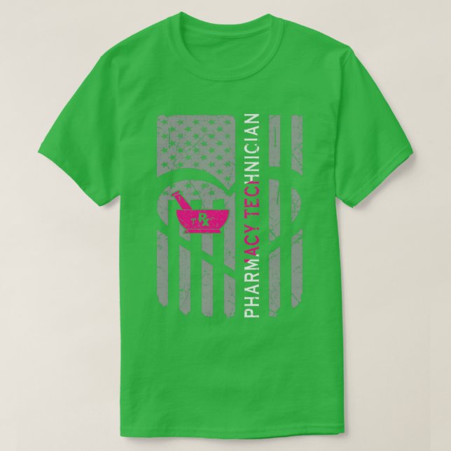 Camiseta Bandera del Técnico de Farmacia (Diseño del anverso)