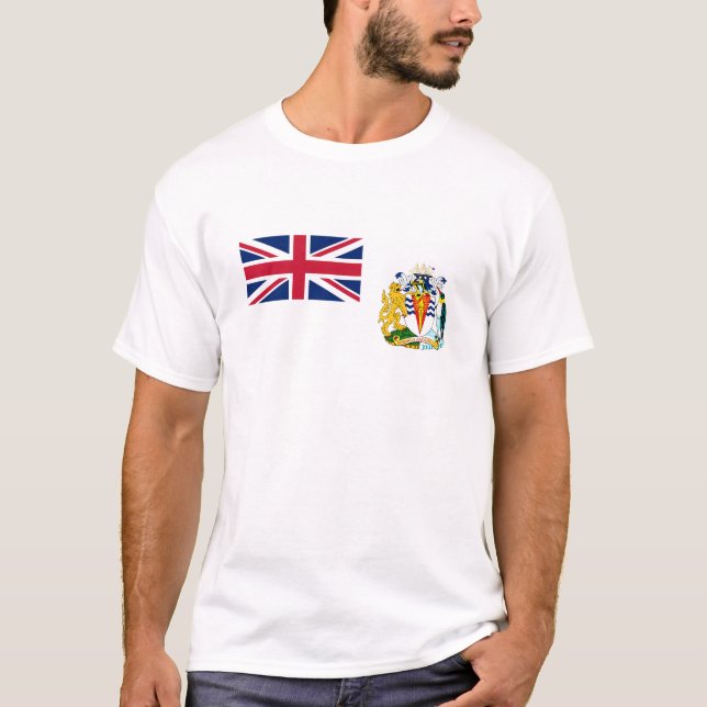 Camiseta Bandera del Territorio Antártico Británico (Anverso)
