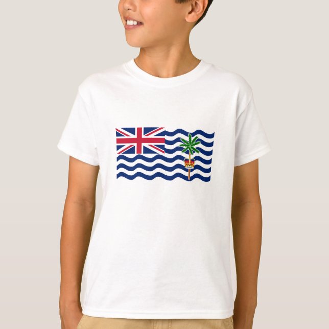 Camiseta Bandera del Territorio Británico del Océano Índico (Anverso)