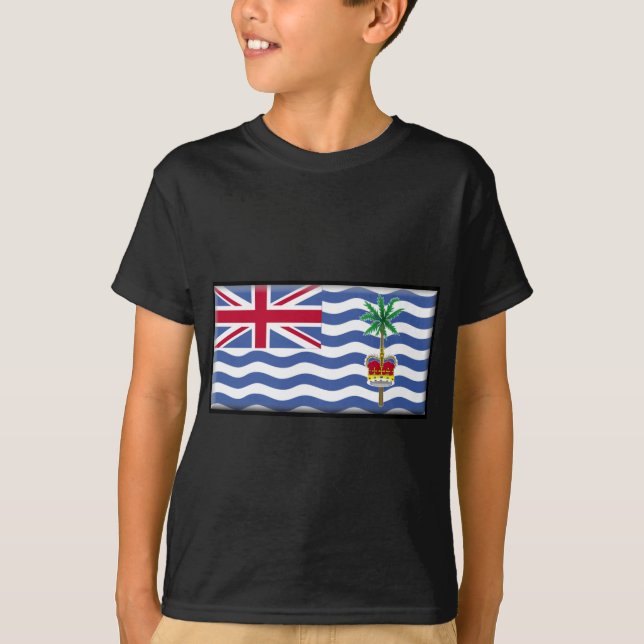 Camiseta Bandera del territorio del Océano Índico británico (Anverso)