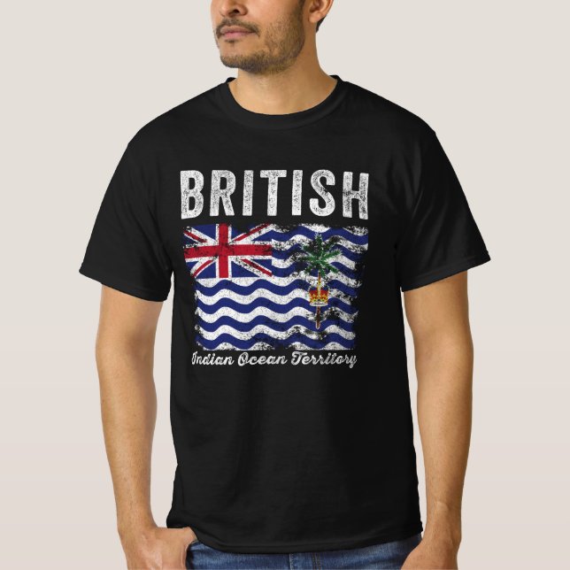 Camiseta Bandera del Territorio del Océano Índico Británico (Anverso)