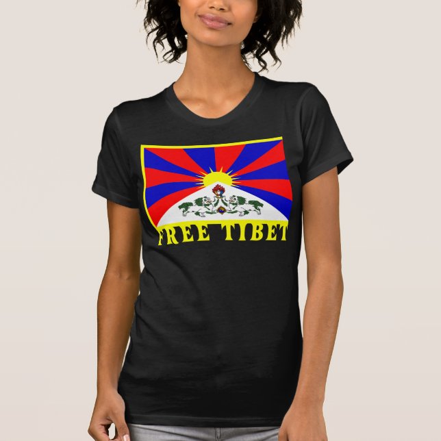 Camiseta Bandera del Tíbet (Anverso)