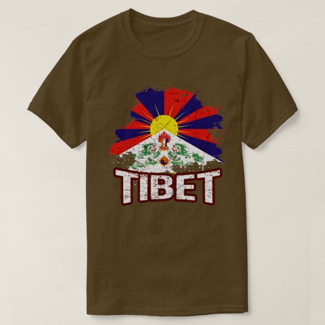 Camiseta Bandera del Tíbet (Diseño del anverso)