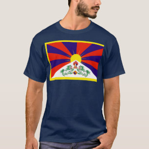 Camiseta Bandera del Tíbet Libre Tibet Budismo Himalaya
