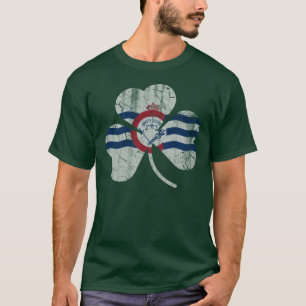 Camiseta Bandera del trébol de la bandera de Cincinnati