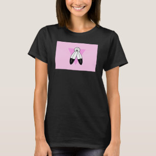 Camiseta Bandera del Triángulo Rosa de Dos Espíritus