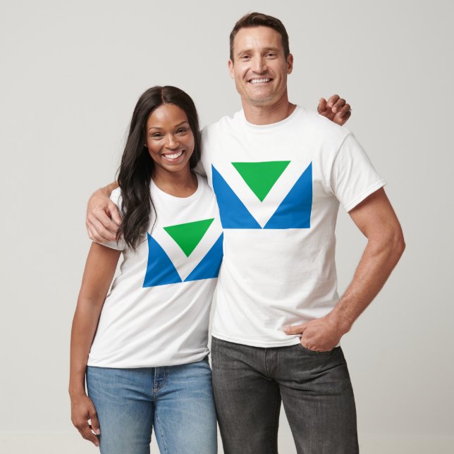 Camiseta Bandera del Vegan (Unisexo)