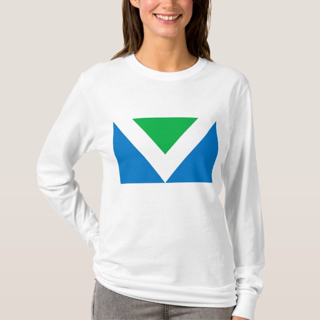 Camiseta Bandera del Vegan (Anverso)