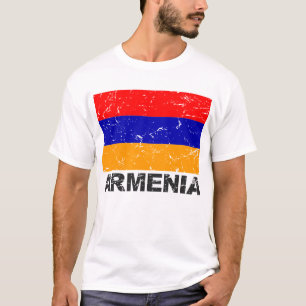 Camiseta Bandera del vintage de Armenia