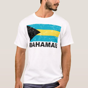 Camiseta Bandera del vintage de Bahamas