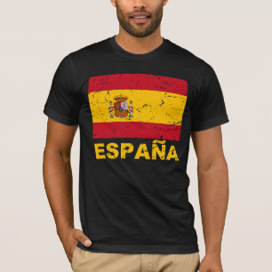 Camiseta Bandera del vintage de España