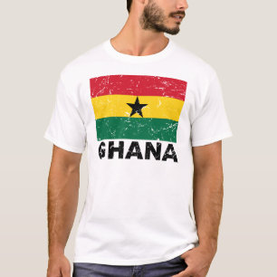 Camiseta Bandera del vintage de Ghana