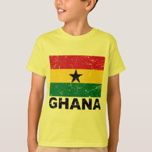 Camiseta Bandera del vintage de Ghana