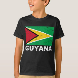 Camiseta Bandera del vintage de Guyana