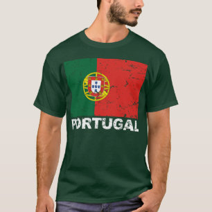 Camiseta Bandera del vintage de Portugal