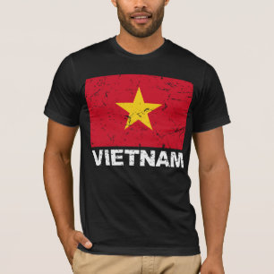 Camiseta Bandera del vintage de Vietnam