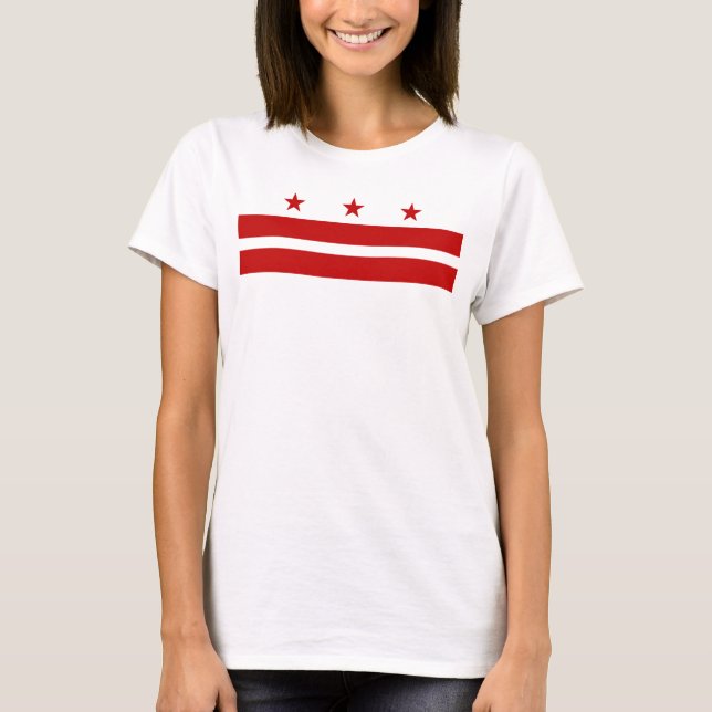 Camiseta Bandera del Washington DC (Anverso)