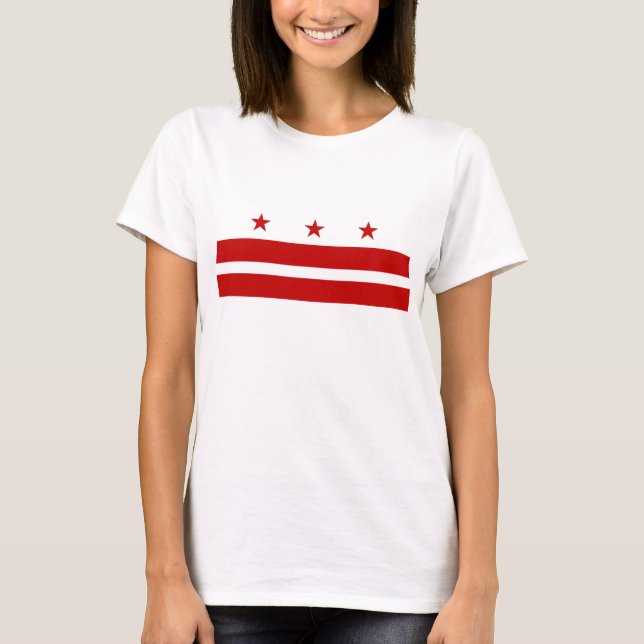 Camiseta Bandera del Washington DC (Anverso)