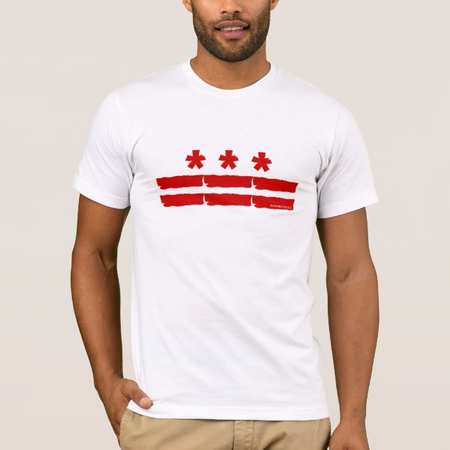 Camiseta Bandera del Washington DC (Anverso)