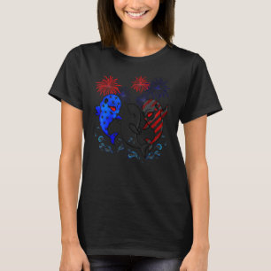 Camiseta Bandera Delfín Colores Delfín Bandera Americana 4 