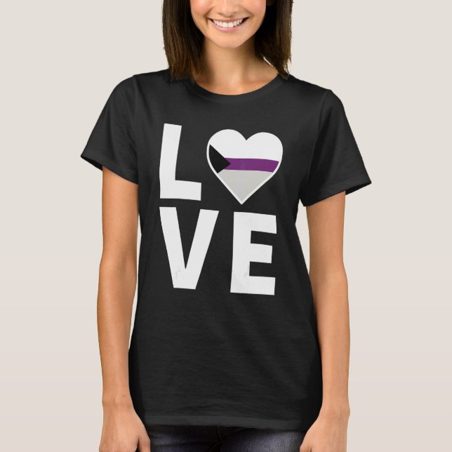 Camiseta Bandera Democrática Lgbtq Corazón Lgbtqia+ Amor De (Anverso)