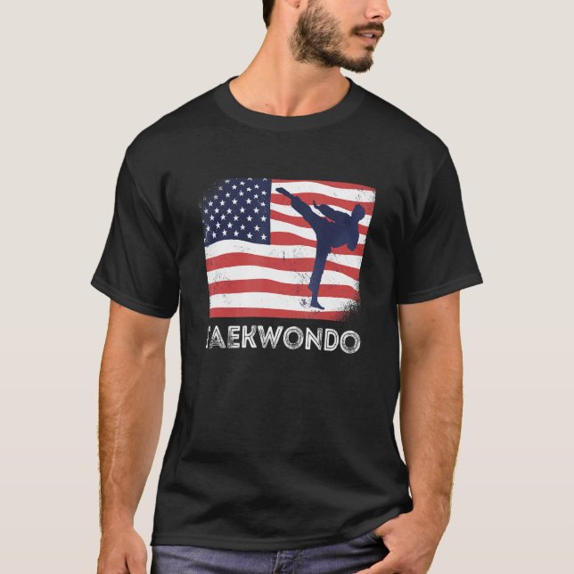 Camiseta Bandera deportiva de verano de Estados Unidos Gear (Anverso)