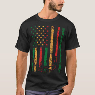 Camiseta Bandera deportiva estadounidense Historia negra me