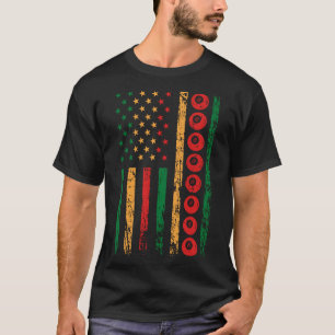 Camiseta Bandera deportiva estadounidense Mes de Historia N
