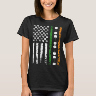 Camiseta Bandera deportiva norteamericana St Patrick's Day 
