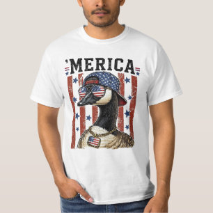 Camiseta Bandera desgastada de 'MERICA 4 de julio
