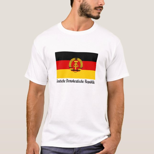 Camiseta Bandera Deutsche Demokratische Republik de la (Anverso)