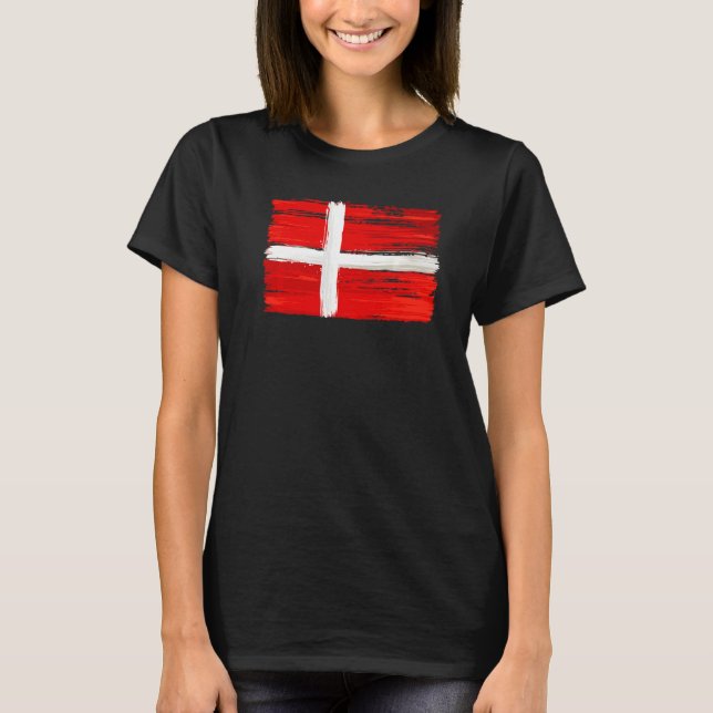 Camiseta Bandera Dinamarca (Anverso)