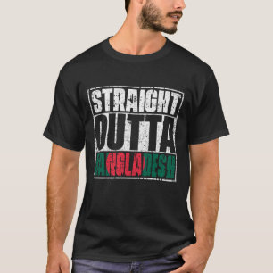 Camiseta Bandera directamente fuera de Bangladesh