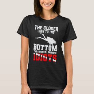 Camiseta Bandera divertida de buceo en apnea Cita de buceo