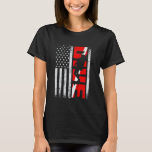 Camiseta Bandera divertida de buceo estresada bandera de EE