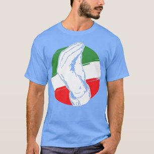 Camiseta Bandera divertida de Italia Roma Gesture italiana 