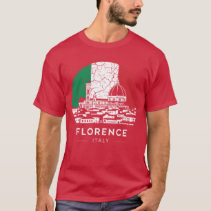 Camiseta Bandera divertida de la ciudad de Florencia Italia