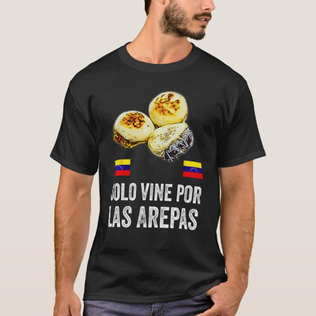 Camiseta Bandera divertida de Venezuela Comida Venezolana A (Anverso)
