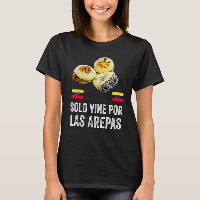 Camiseta Bandera divertida de Venezuela Comida Venezolana A (Anverso)