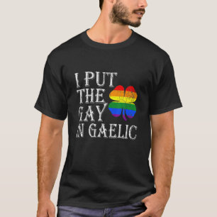 Camiseta Bandera divertida del Orgullo Gay St Patrick's Day