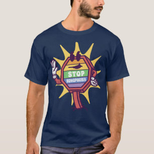 Camiseta Bandera divertida del Orgullo LGBT en detención de