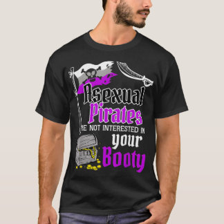 Camiseta Bandera divertida del orgullo LGBTQ de pirata asex